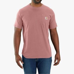Carhartt Force Relaxed Fit Midweight Short Sleeve Pocket T-Shirt Rose Tint XL